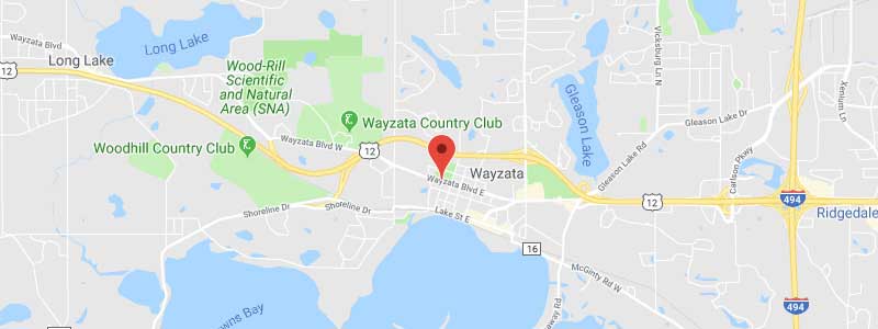 Map showing Wayzata office location